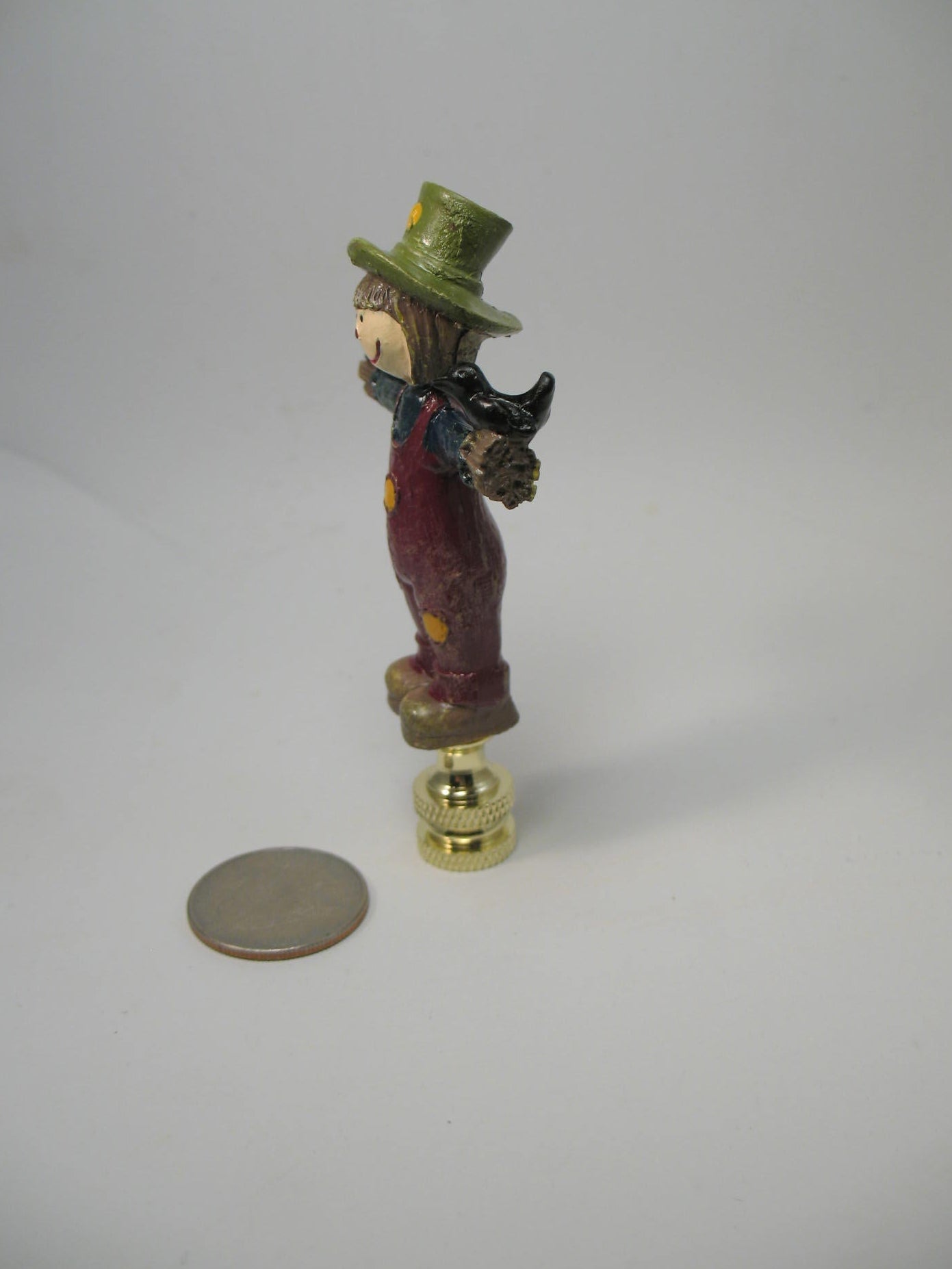 Lamp Finial Halloween Fall Harvest Scarecrow