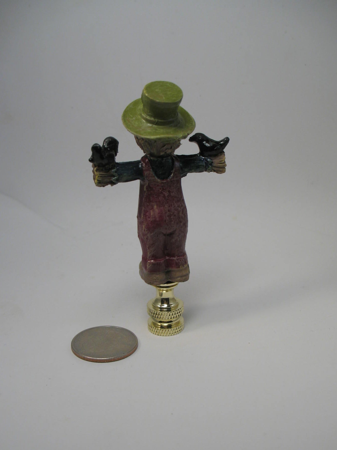 Lamp Finial Halloween Fall Harvest Scarecrow