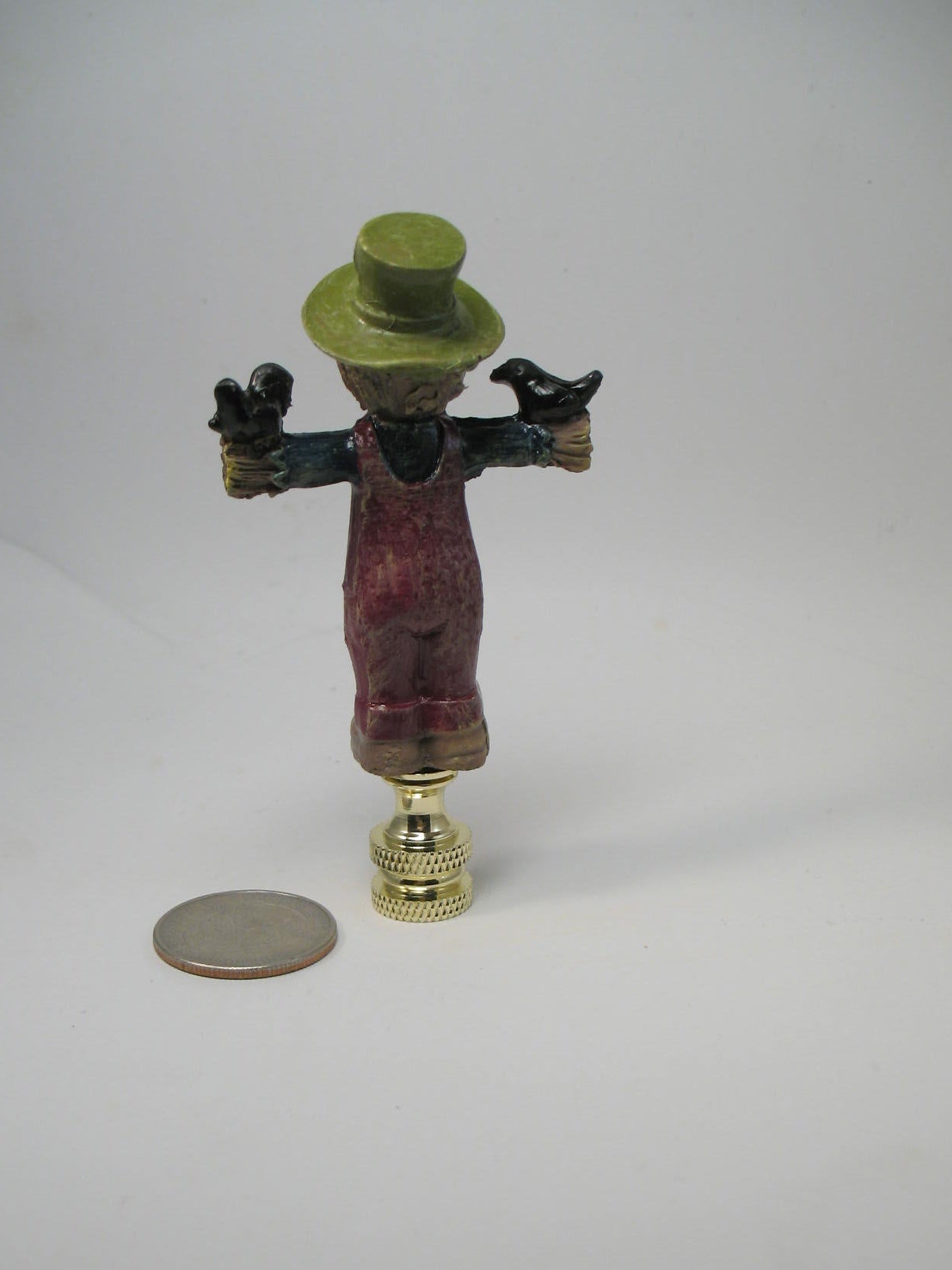 Lamp Finial Halloween Fall Harvest Scarecrow