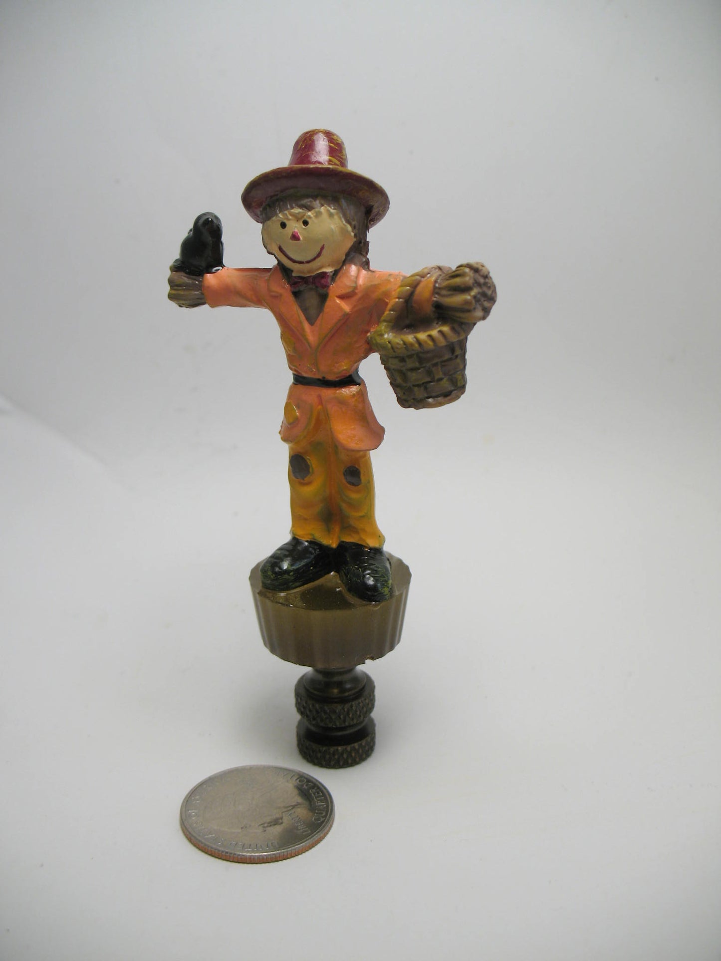 Garden Scarecrow Lamp Finial Halloween