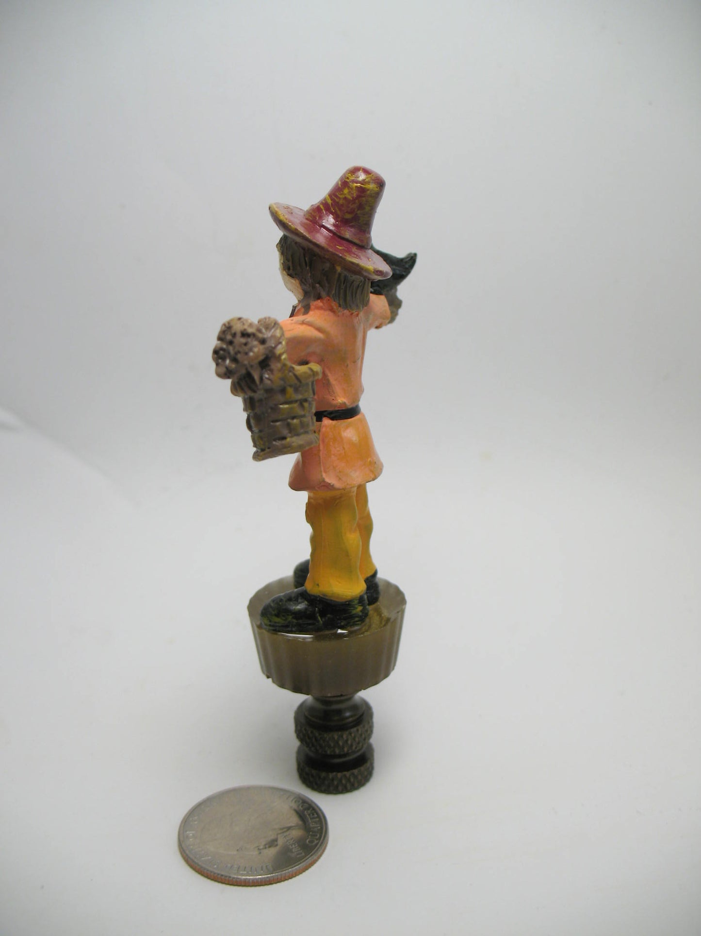 Garden Scarecrow Lamp Finial Halloween