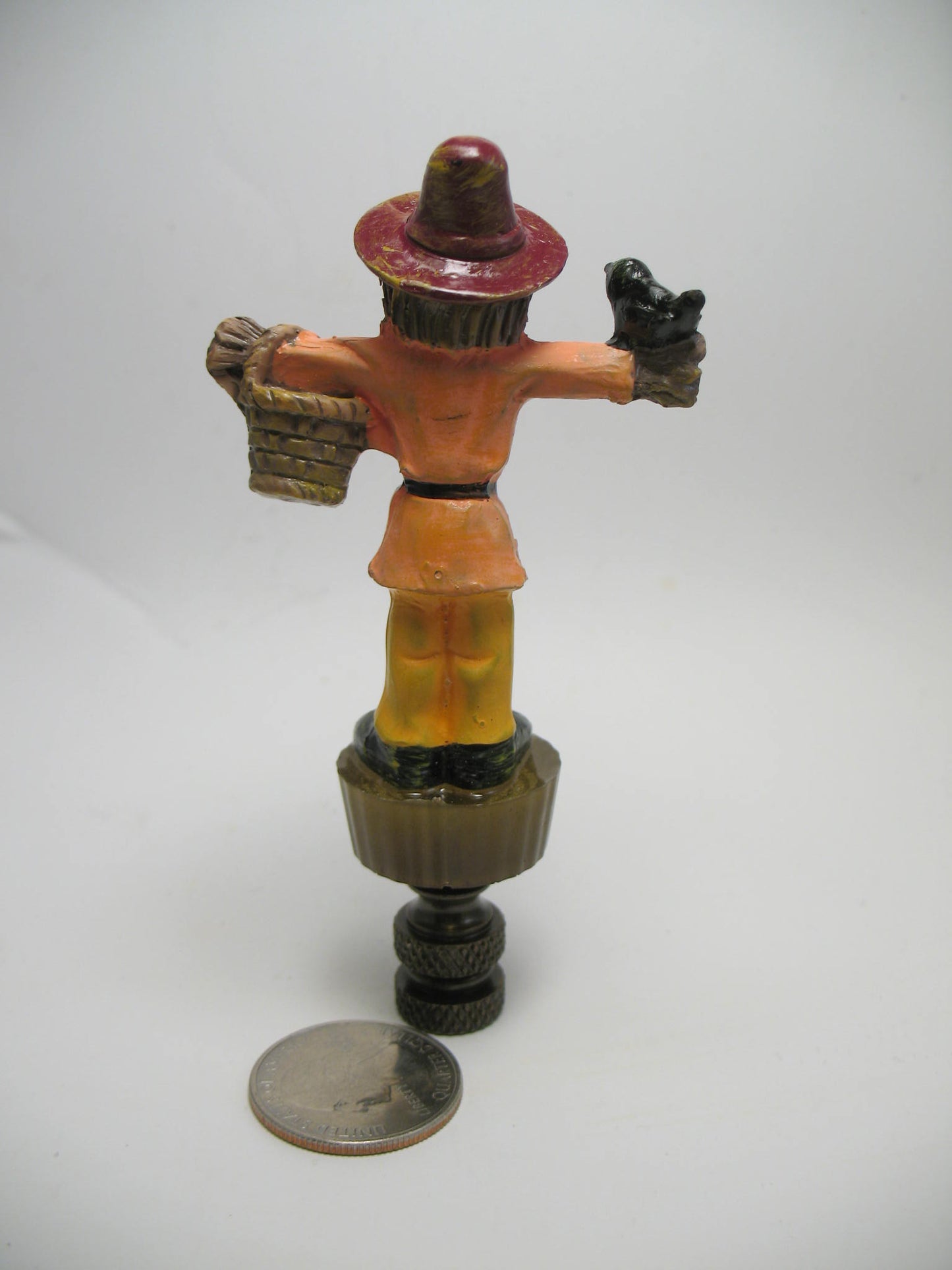 Garden Scarecrow Lamp Finial Halloween