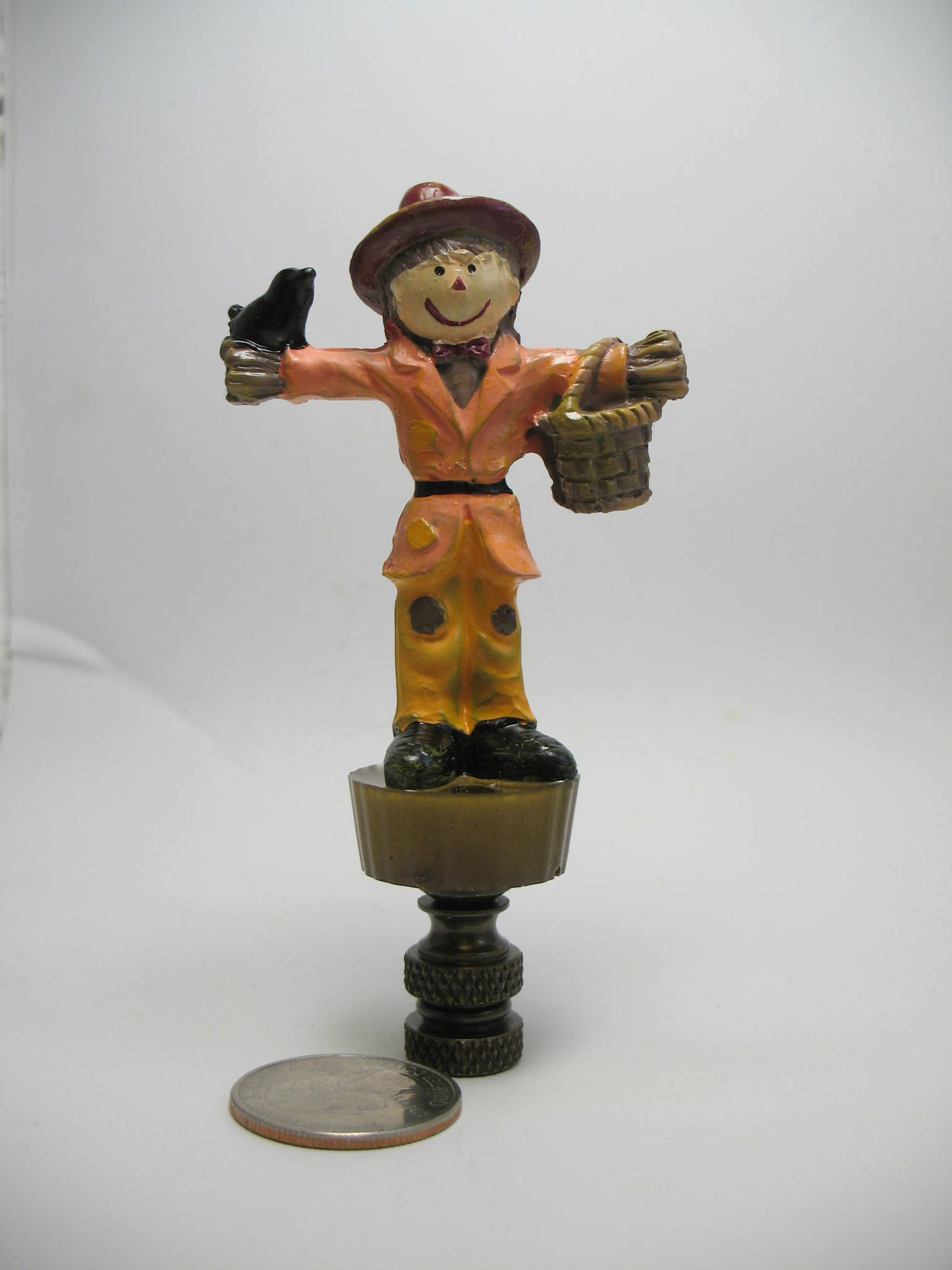 Garden Scarecrow Lamp Finial Halloween
