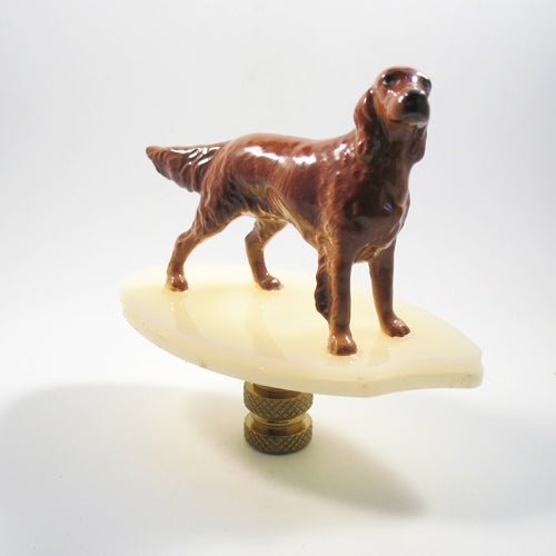 Lamp Finial Irish Setter Hagen and Renaker