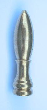 Finial: Brass  Bullet 2" overall.