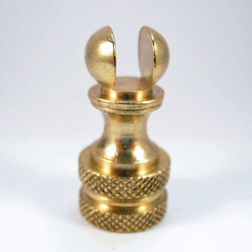 Lamp Finial Large Slotted Base Swivel Hardware,  Make Your Own