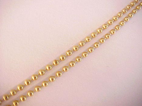 Small #3  Ball Chain Brass sold by the foot