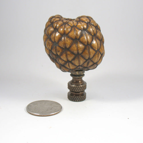 Lamp Finial Natural Seed Pod Wonky Shape