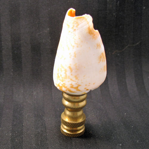 Natural White Raw Shell Lamp Finial