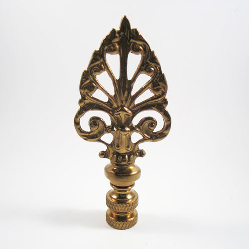 Lamp Finial Antiqued Brass Fancy Arrow Point – LampFinials.com