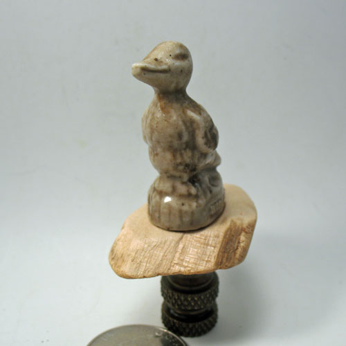 Lamp Finial Wade Tan Duck